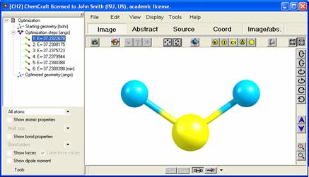 Chemcraft Screen shot